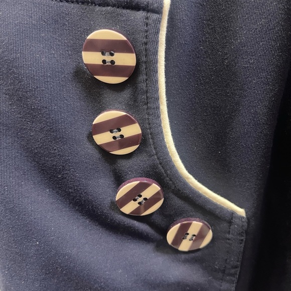 Nautical Zipper Drawstring Hoodie by BNW - Picture 2 of 10